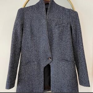 Marissa Webb Women's Blue Tweed Jacket Size XS